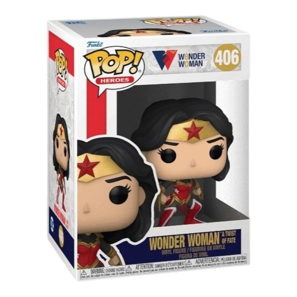 Funko Pop Heros (#406) Wonder Woman Vinyl Figure in Soft Protector - Picture 10 of 10
